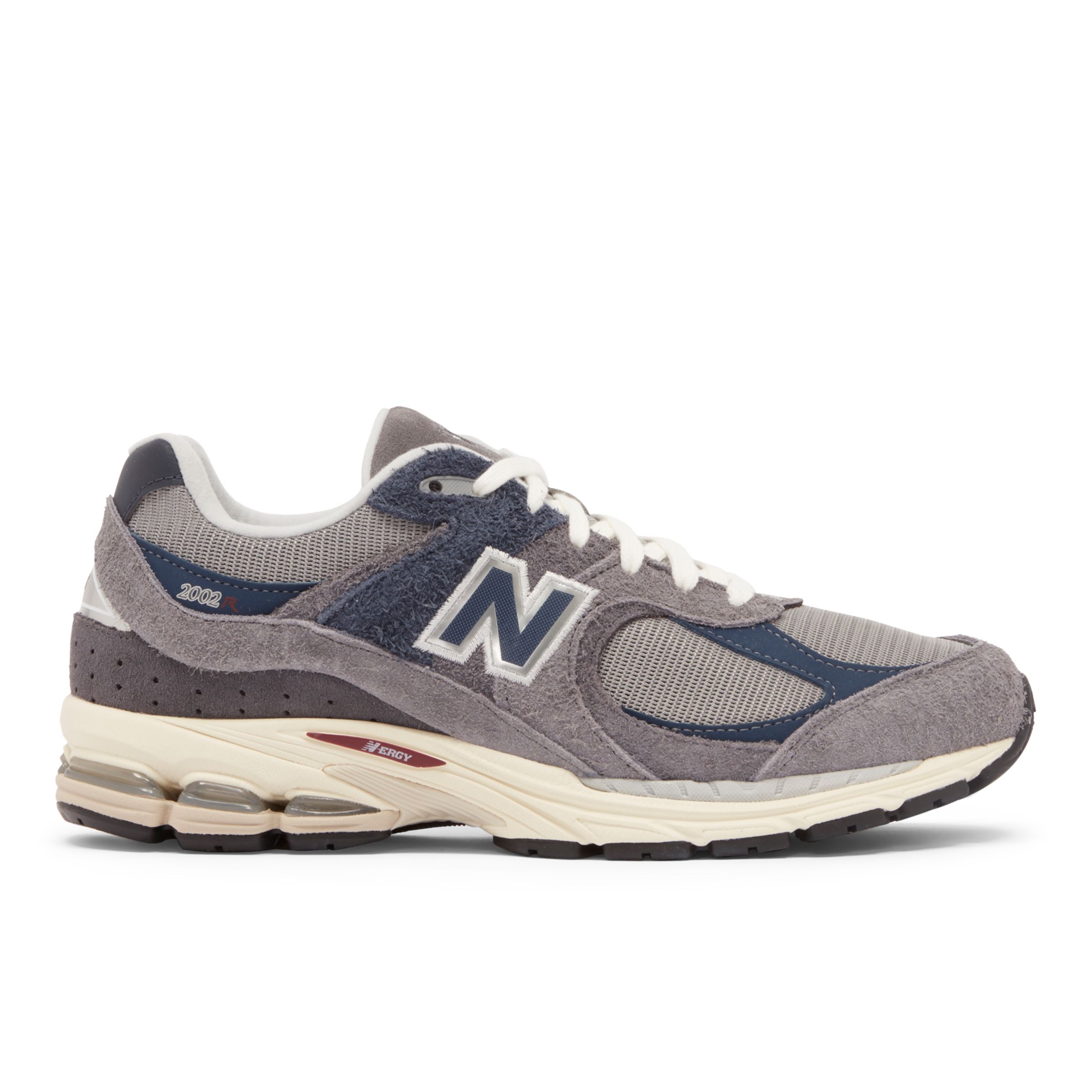 

New Balance Homme 2002R en Bleu/Gris, Suede/Mesh, Taille 42 Large