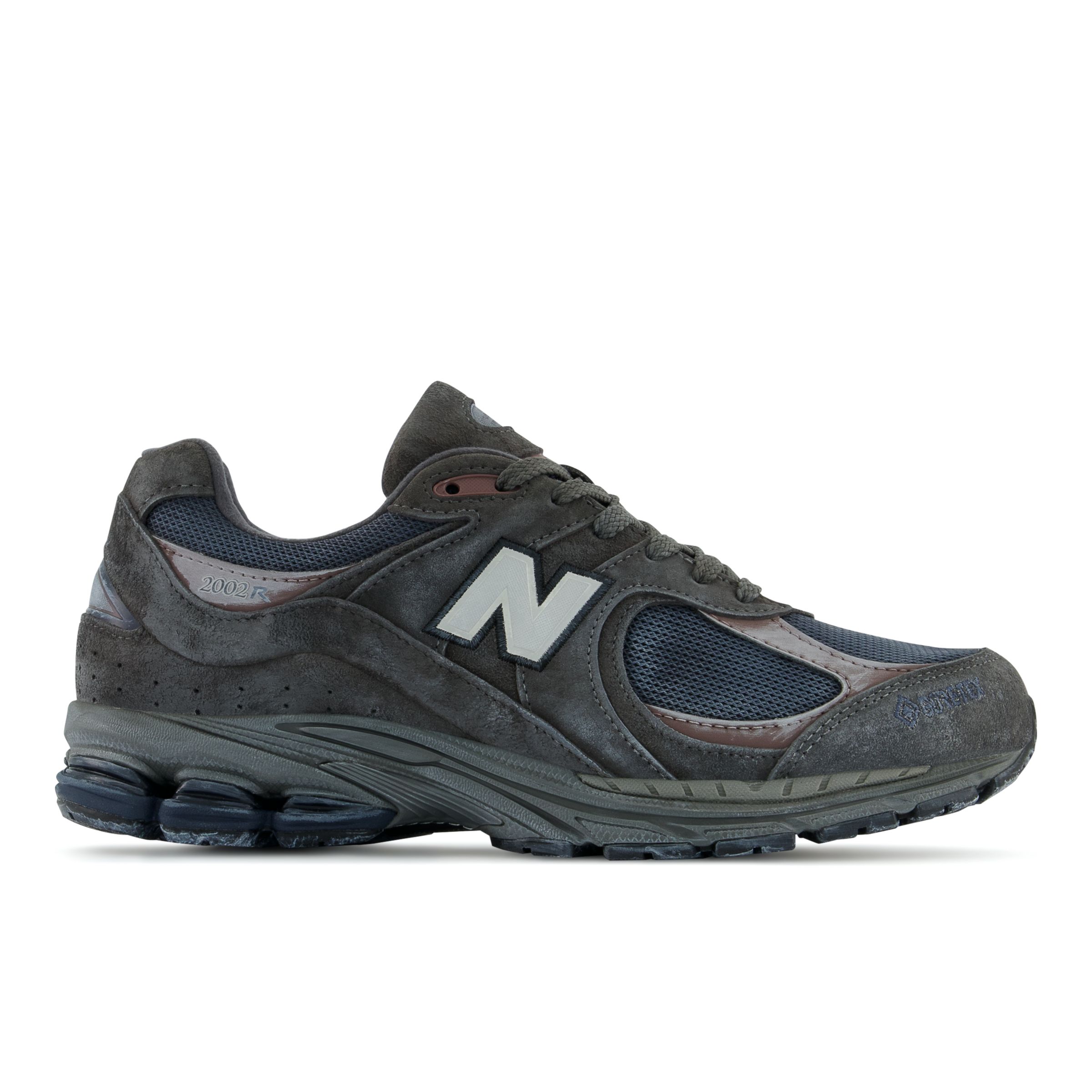 New Balance Unisex 2002RX GTX in Cinza, Suede/Mesh, Tamanho 37.5