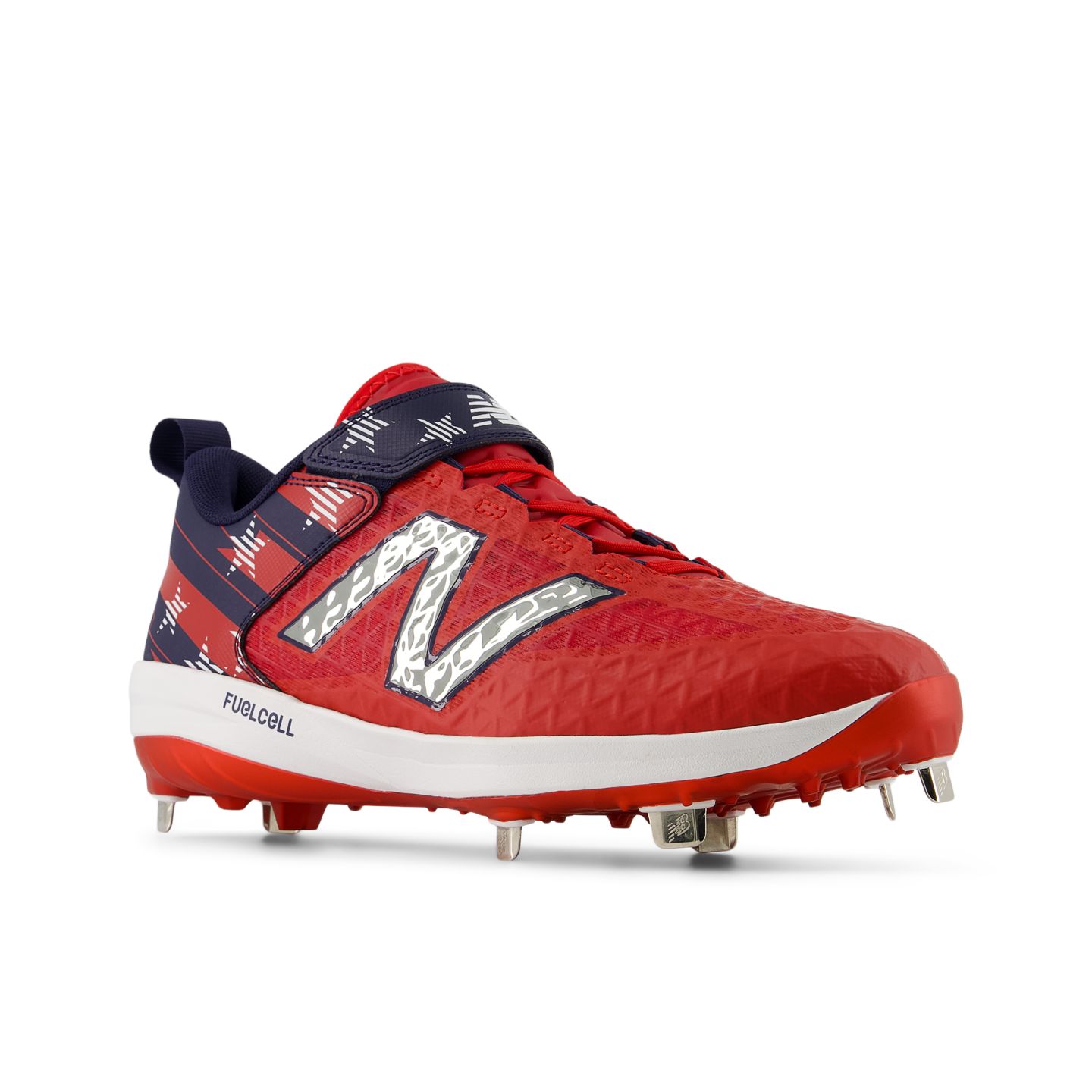 Мужские кроссовки New Balance FuelCell 4040v8, цвет: Красный / Тёмно-синий — фото 3