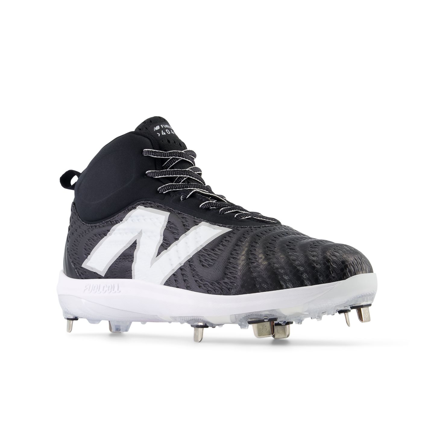 Мужские кроссовки New Balance FuelCell 4040 v7 Mid-Metal, цвет: Чёрный / Белый — фото 2