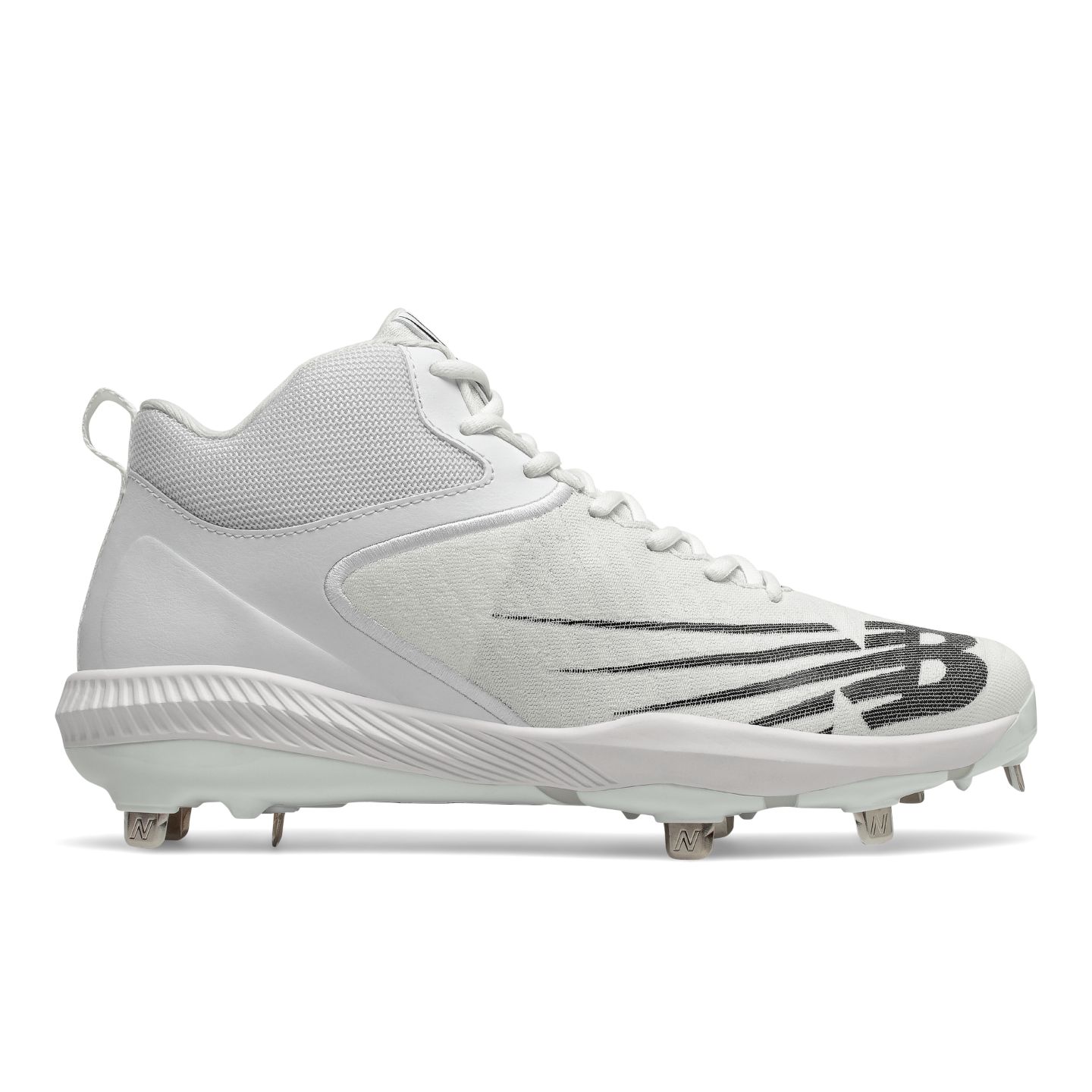 Мужские кроссовки New Balance FuelCell 4040 v6 Mid-Metal, цвет: Белый / Чёрный — фото 1