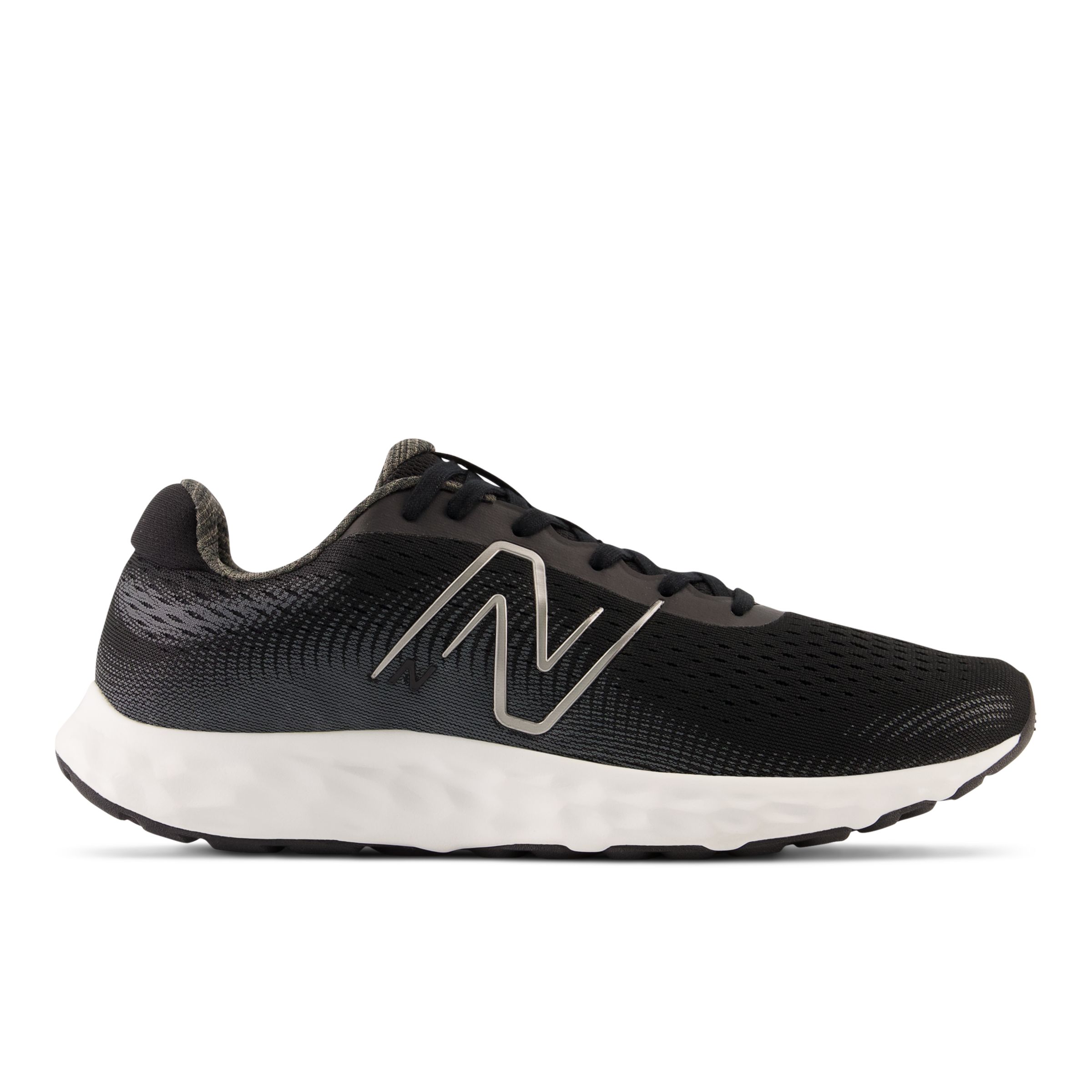 New Balance Men's 520v8 in Black/White Synthetic, size 11