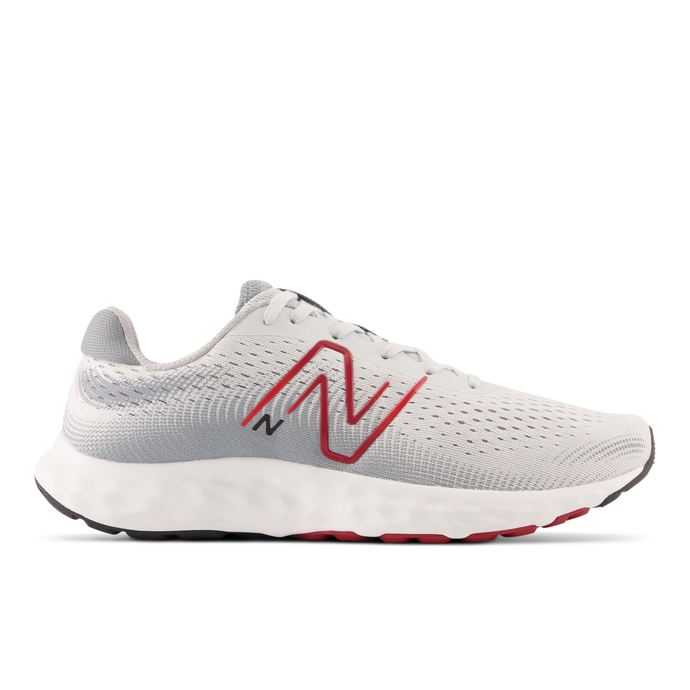 New Balance Men's 520v8 in Grey/Red Synthetic, size 6.5