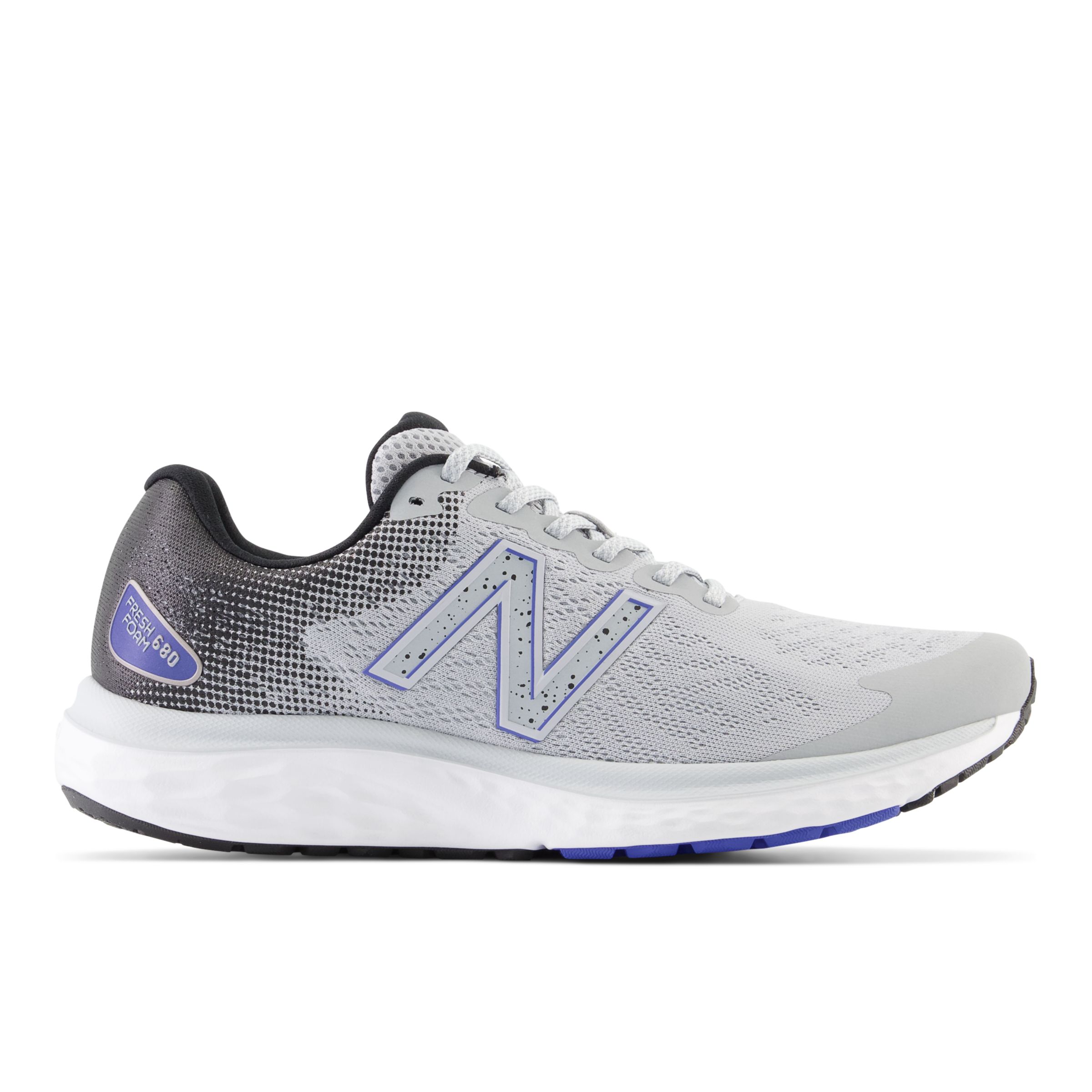 

New Balance Men's Fresh Foam 680v7 Grey/Black/Blue - Grey/Black/Blue