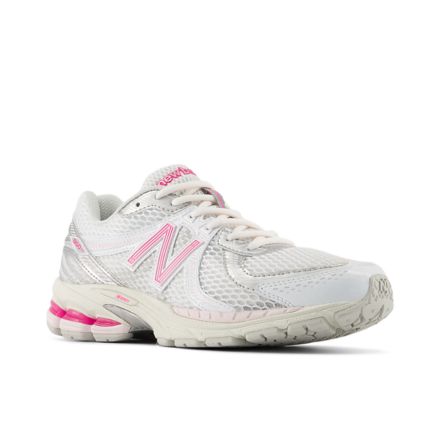 860V2, NB 103 WHITE with PINK HEAT with SILVER METALLIC, M86023U