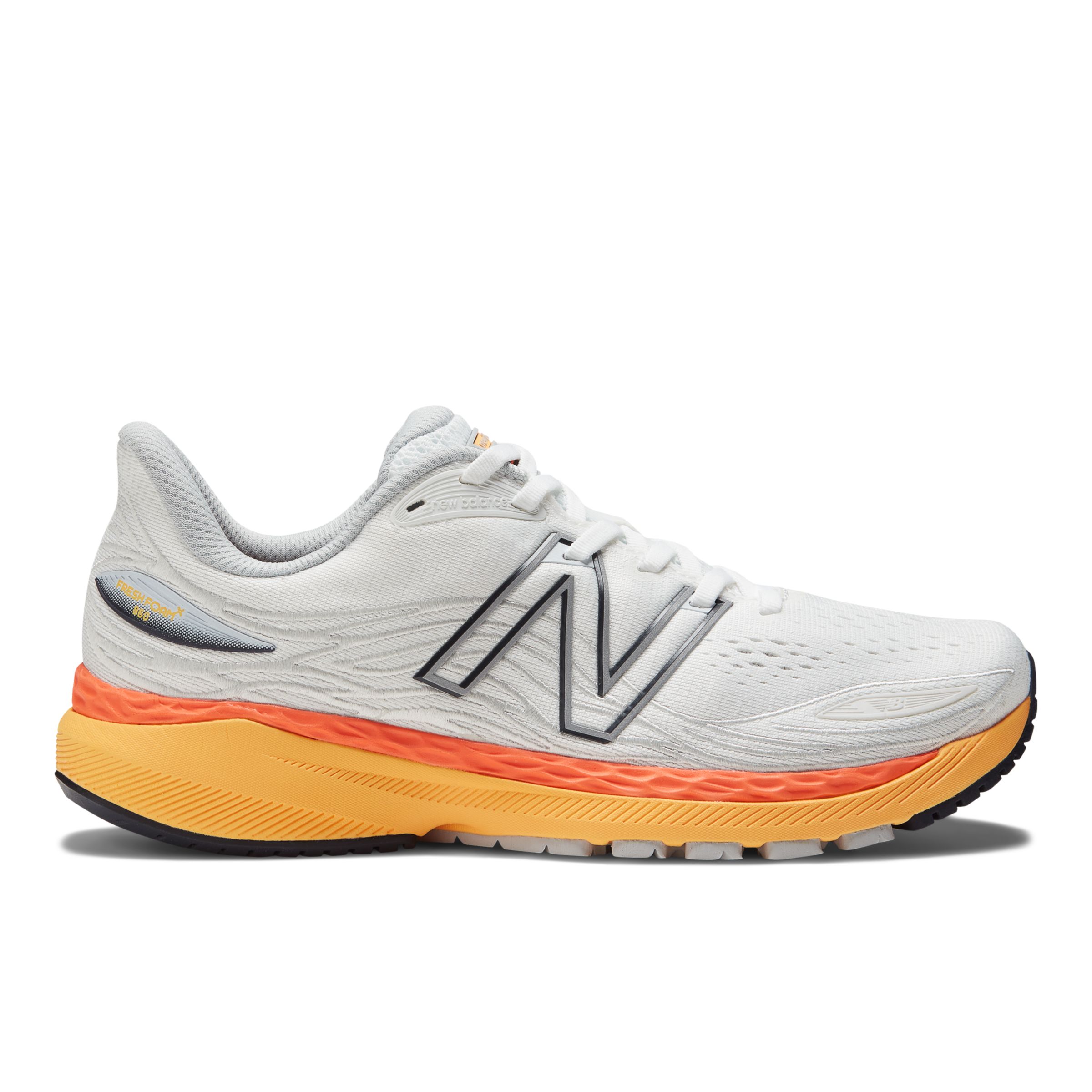 

New Balance Men's Fresh Foam X 860v12 White/Yellow/Orange - White/Yellow/Orange