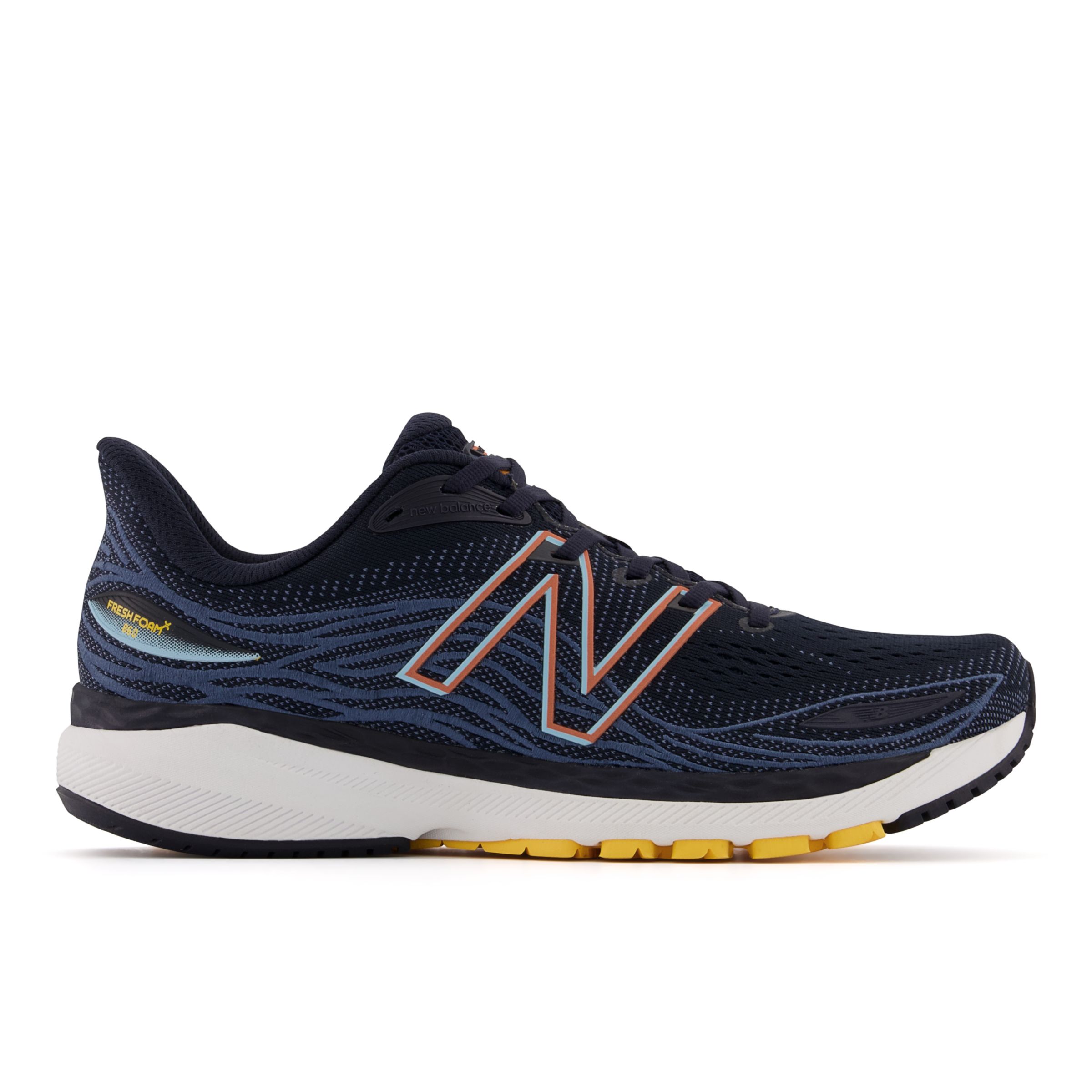 

New Balance Men's Fresh Foam X 860v12 Blue/Orange/Yellow - Blue/Orange/Yellow