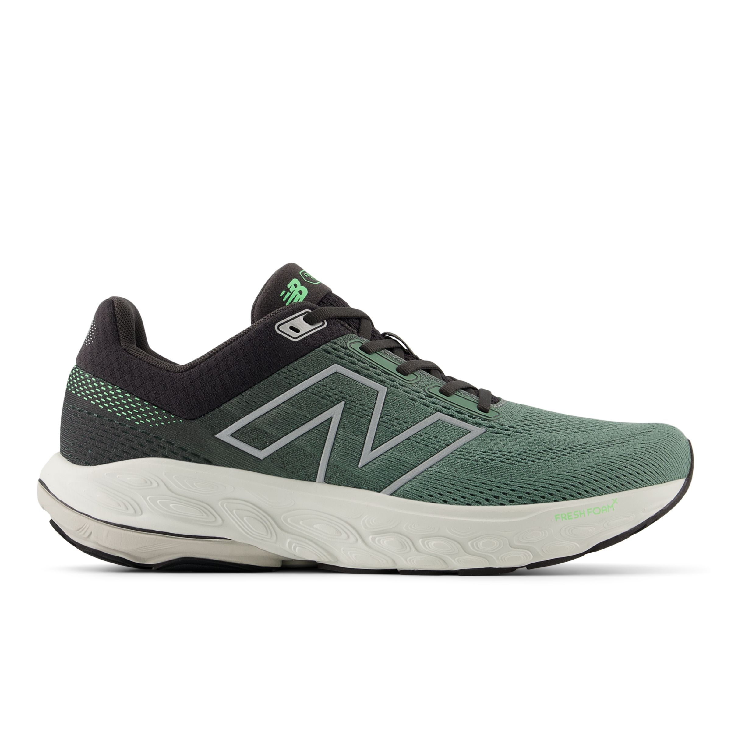 New Balance Men's Fresh Foam X 860v14 in Green/Black/Grey Synthetic, size 9.5 X-Wide