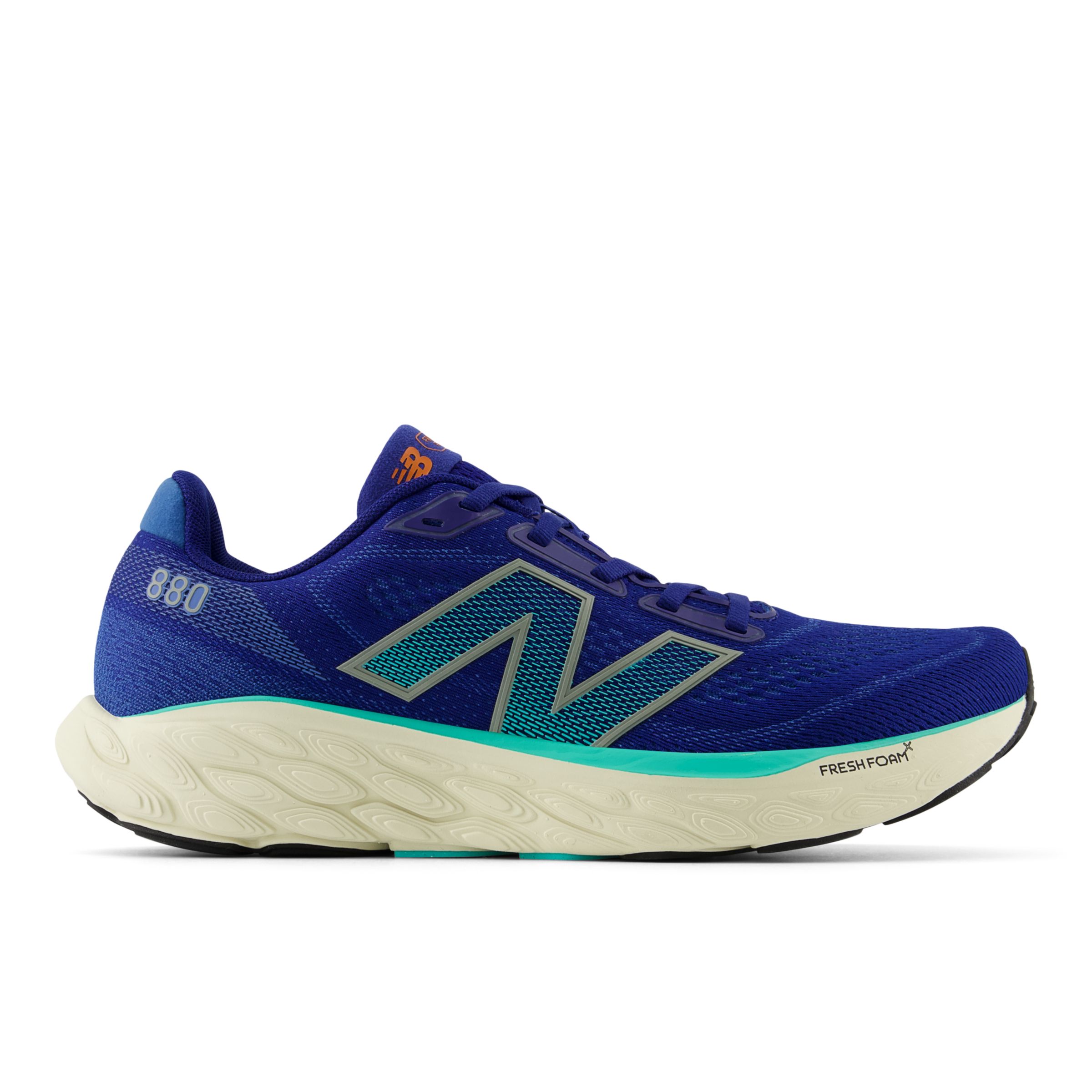 New Balance Men's Fresh Foam X 880v14 in Blue/Green/Grey Synthetic, size 9 Wide