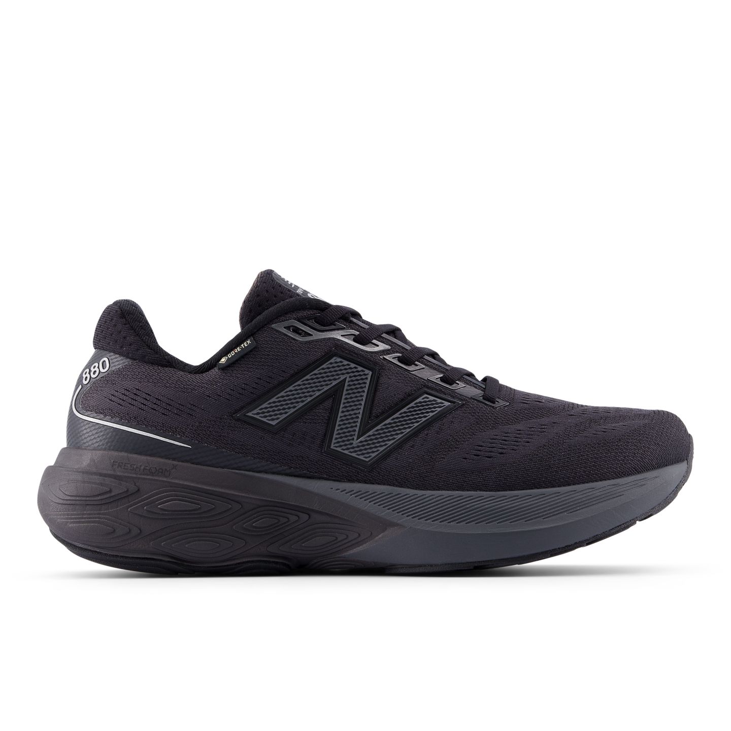 Женские кроссовки New Balance 880v15 GORE-TEX, цвет: Чёрный / Серебристый — фото 1