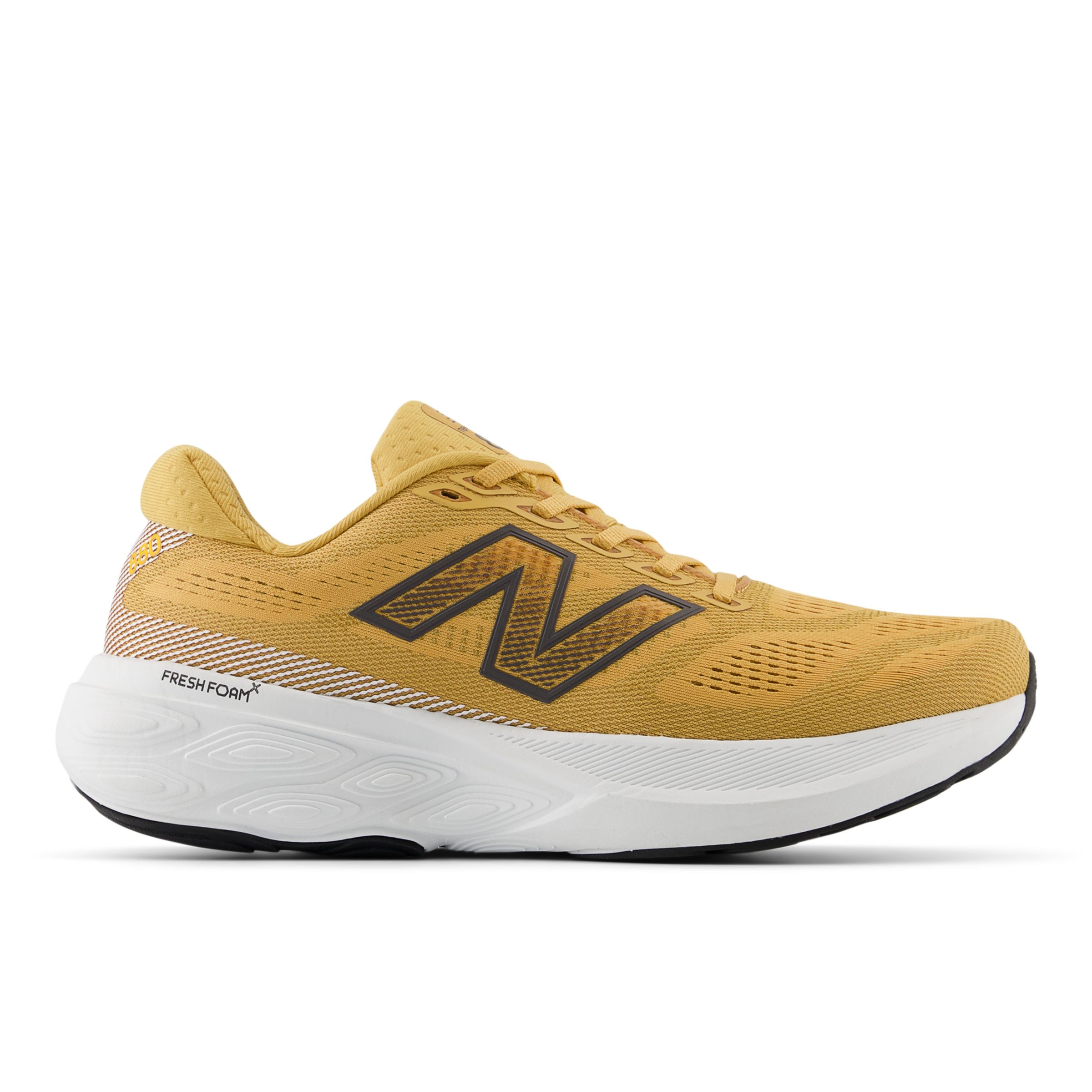 New Balance Men's Fresh Foam X 880v15 in Orange/White Synthetic, size 9