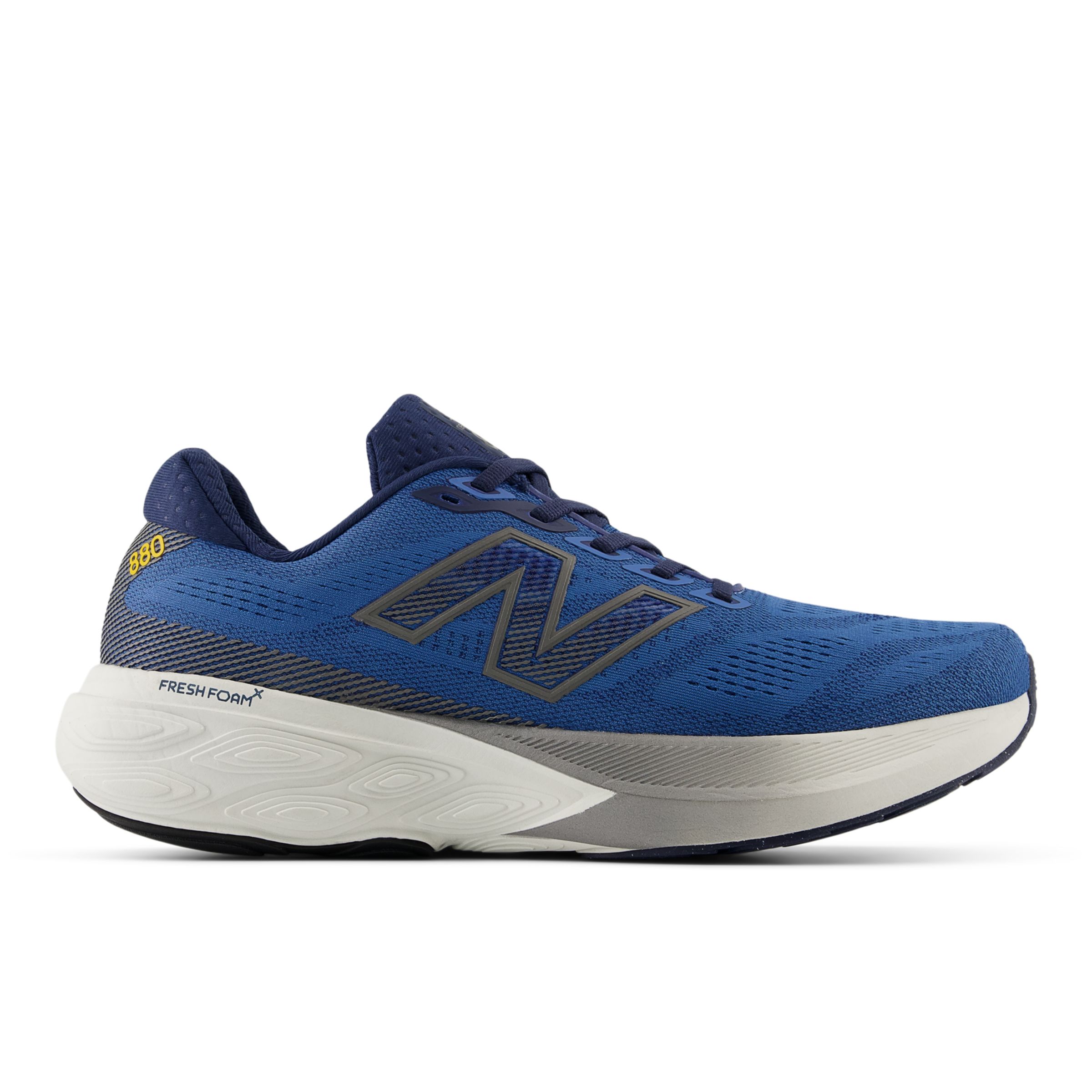 New Balance Men's Fresh Foam X 880v15 in Blue/Orange Synthetic, size 10.5