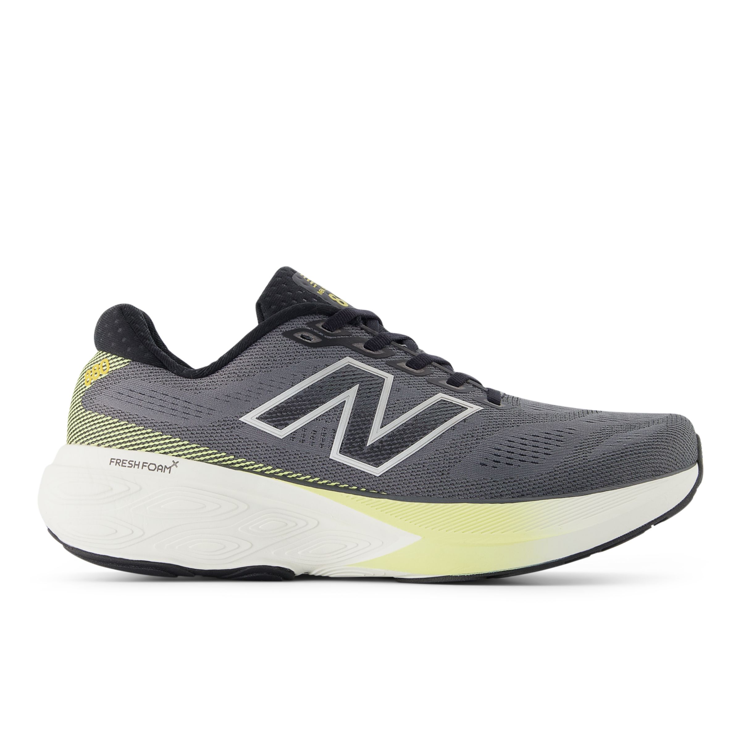 New Balance  Män Fresh Foam X 880v15 i Svart/Gul/Grå Syntetisk, Storlek 40