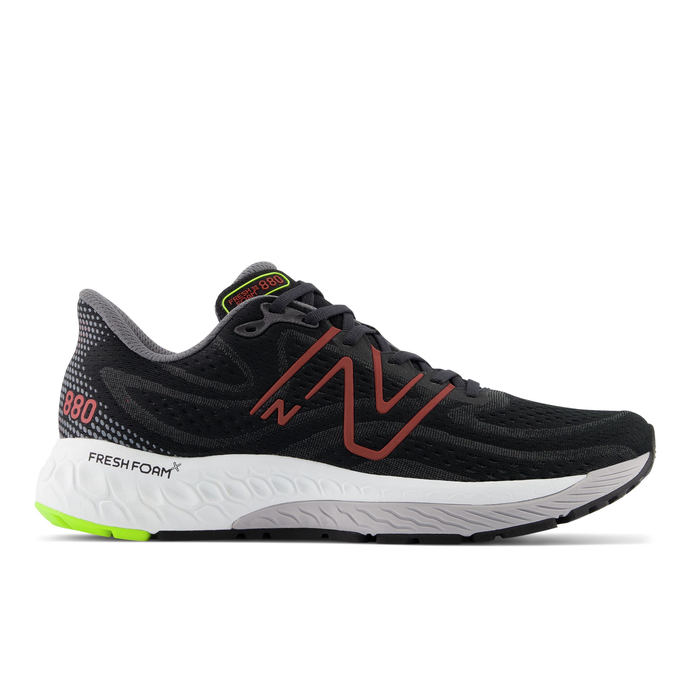 

New Balance Men's Fresh Foam X 880v13 Black/Red - Black/Red