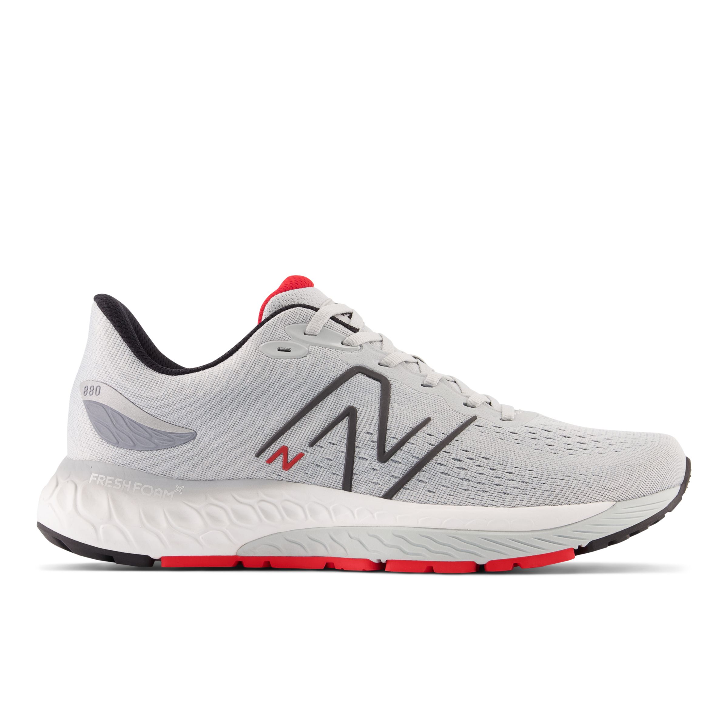 

New Balance Men's Fresh Foam X 880 V12 Grey/Red - Grey/Red