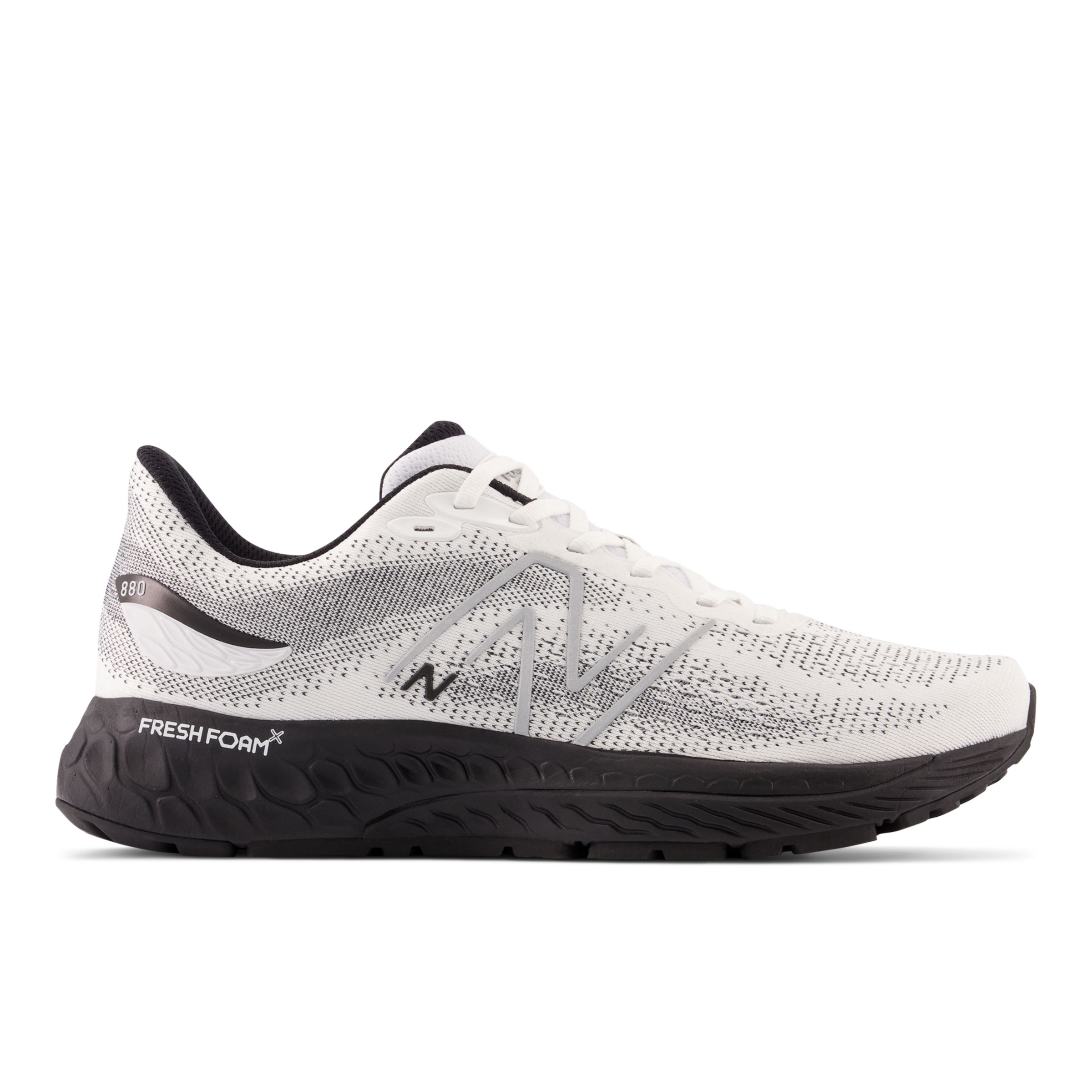 

New Balance Men's Fresh Foam X 880 V12 White/Black - White/Black