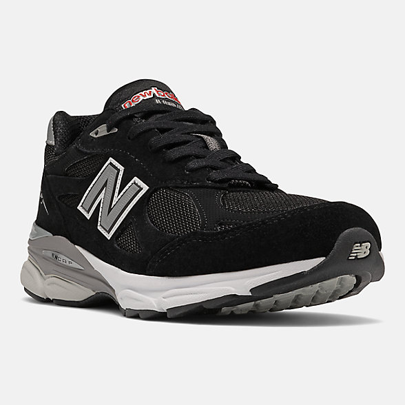 New Balance MADE in USA 990v3 Core 复古休闲鞋, M990BS3, Black/White