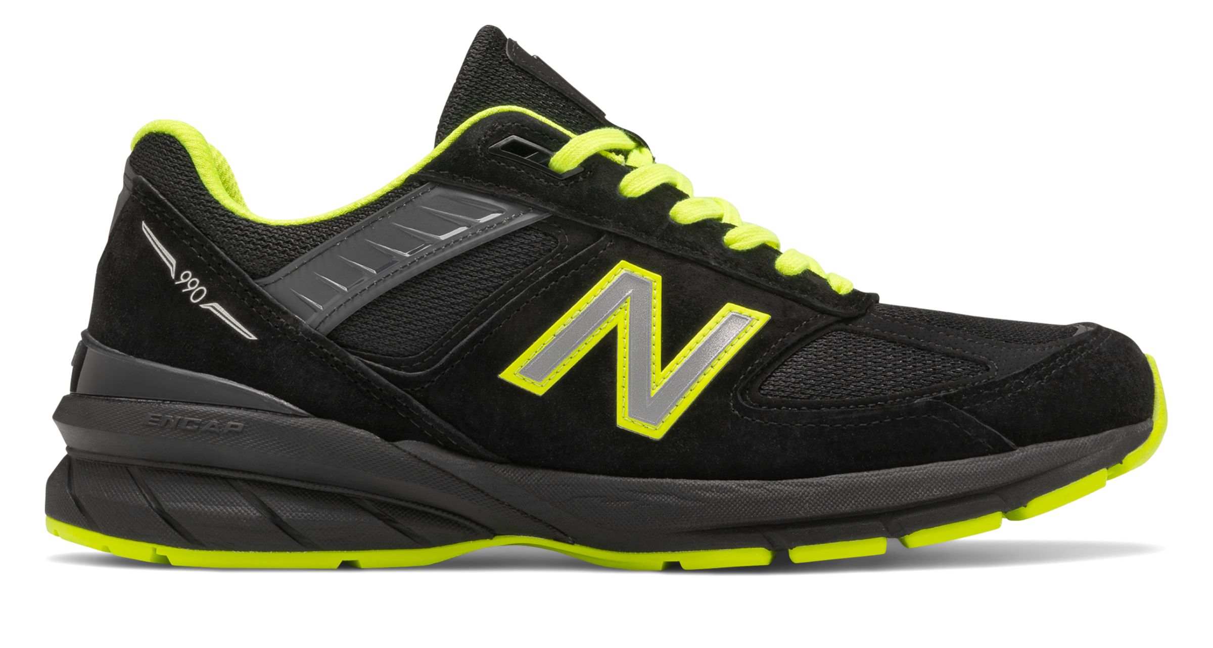 black and lime green new balance