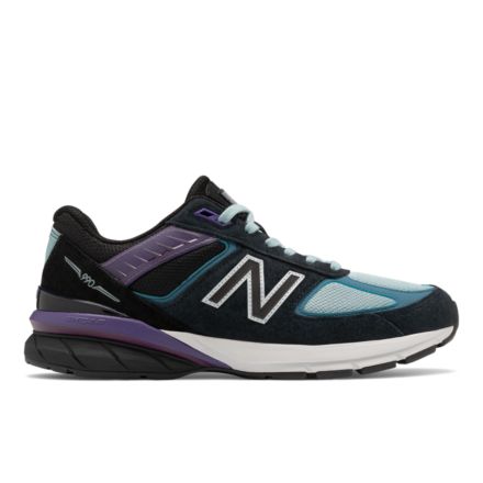 Made in USA 990v5, Black with Purple, M990EP5