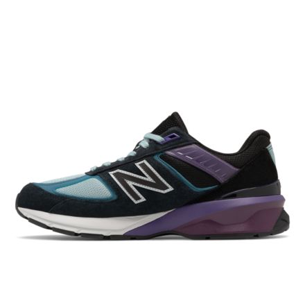 Made in USA 990v5, Black with Purple, M990EP5