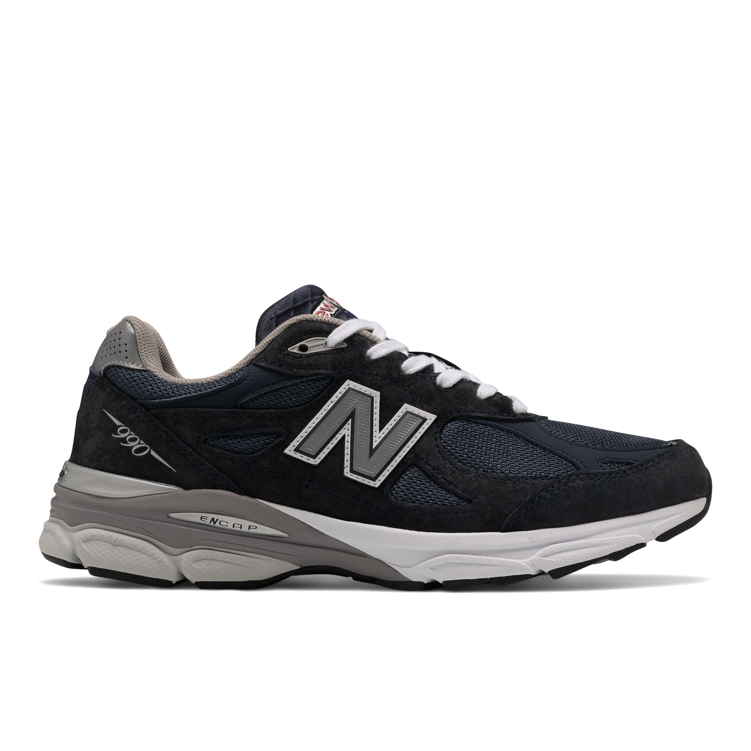 New Balance Men's MADE in USA 990v3 Core in Blue/White Leather, size 6