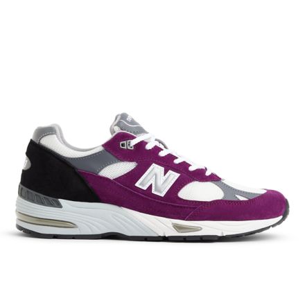 MADE in UK 991v1 Bright Renaissance, Grape Juice with Alloy with Black with Smoked Pearl, M991PUK