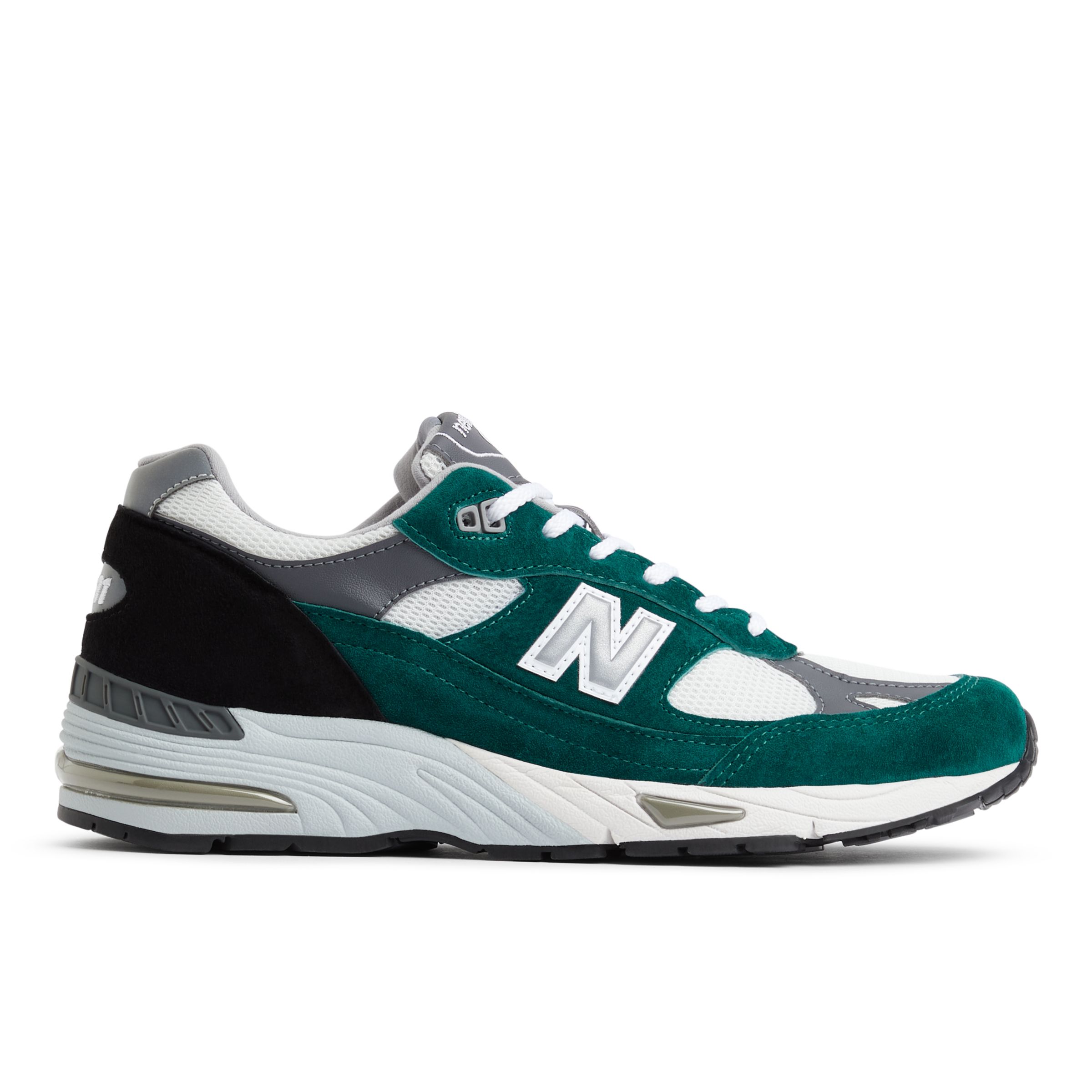 

New Balance Homme MADE in UK 991v1 Bright Renaissance en Bleu/Gris/Noir, Suede/Mesh, Taille 45 Large