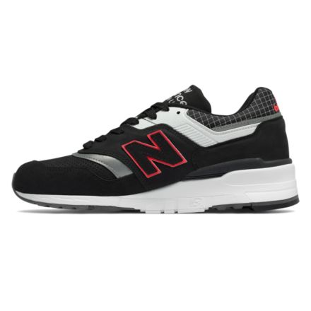 Made in USA 997, Black with White with Bright Cherry, M997CR