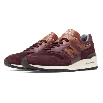 997 Distinct Retro Ski, Burgundy with Brown, M997DSLR