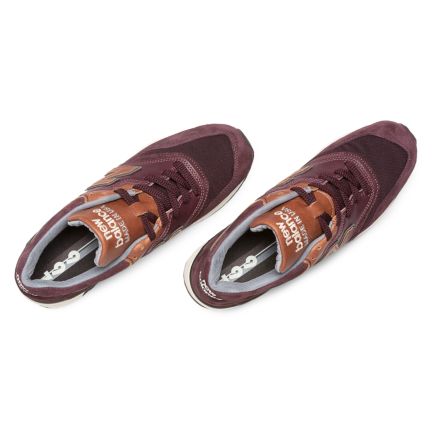 997 Distinct Retro Ski, Burgundy with Brown, M997DSLR