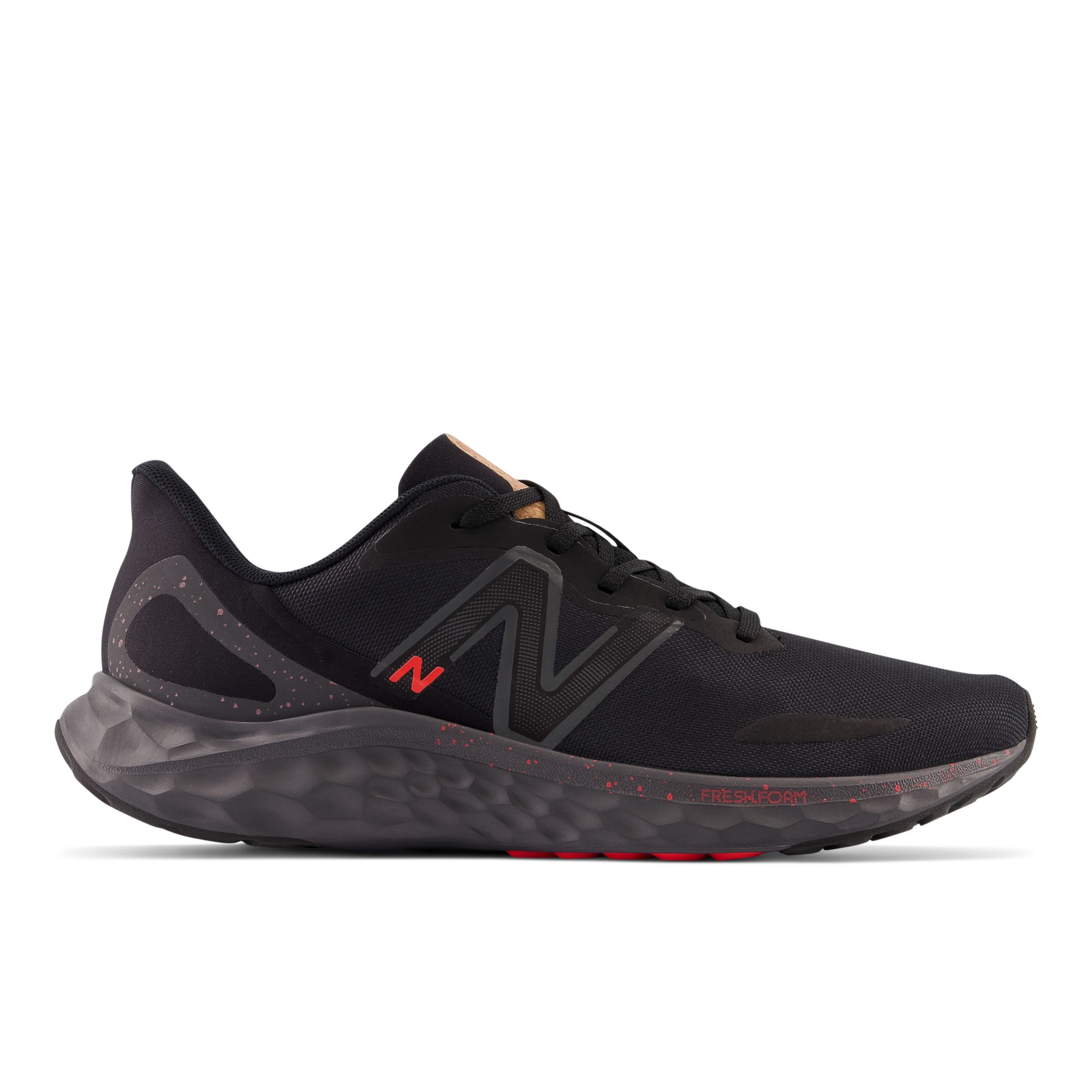Shop New Balance Men's Fresh Foam Arishi V4 Running Shoes In Black/grey/red