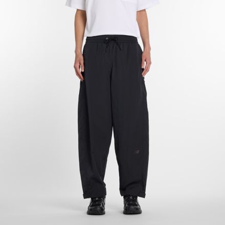 NB GREY ナイロンワイドテーパードパンツ