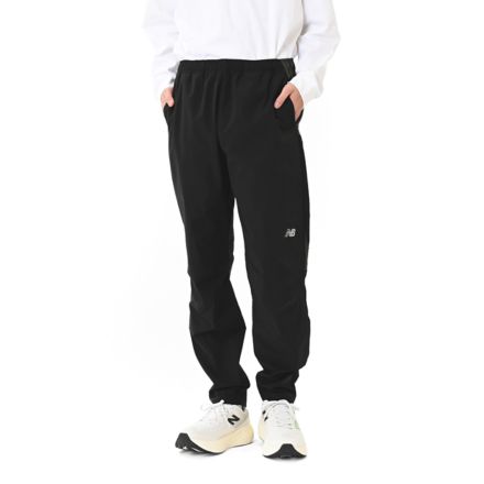 ストレッチウーブンパンツ, BLACK, MB61209WBK