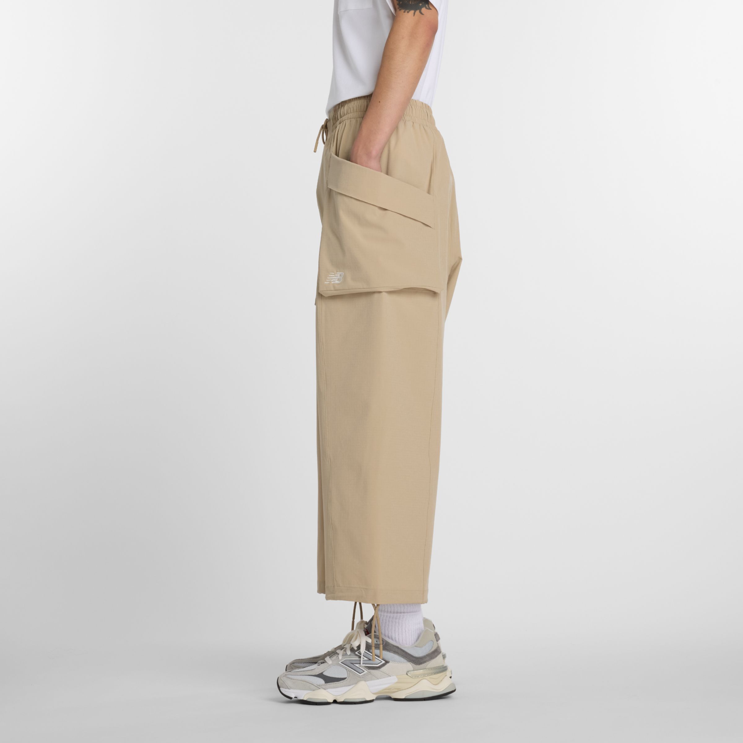 NB GREY 短版工作褲