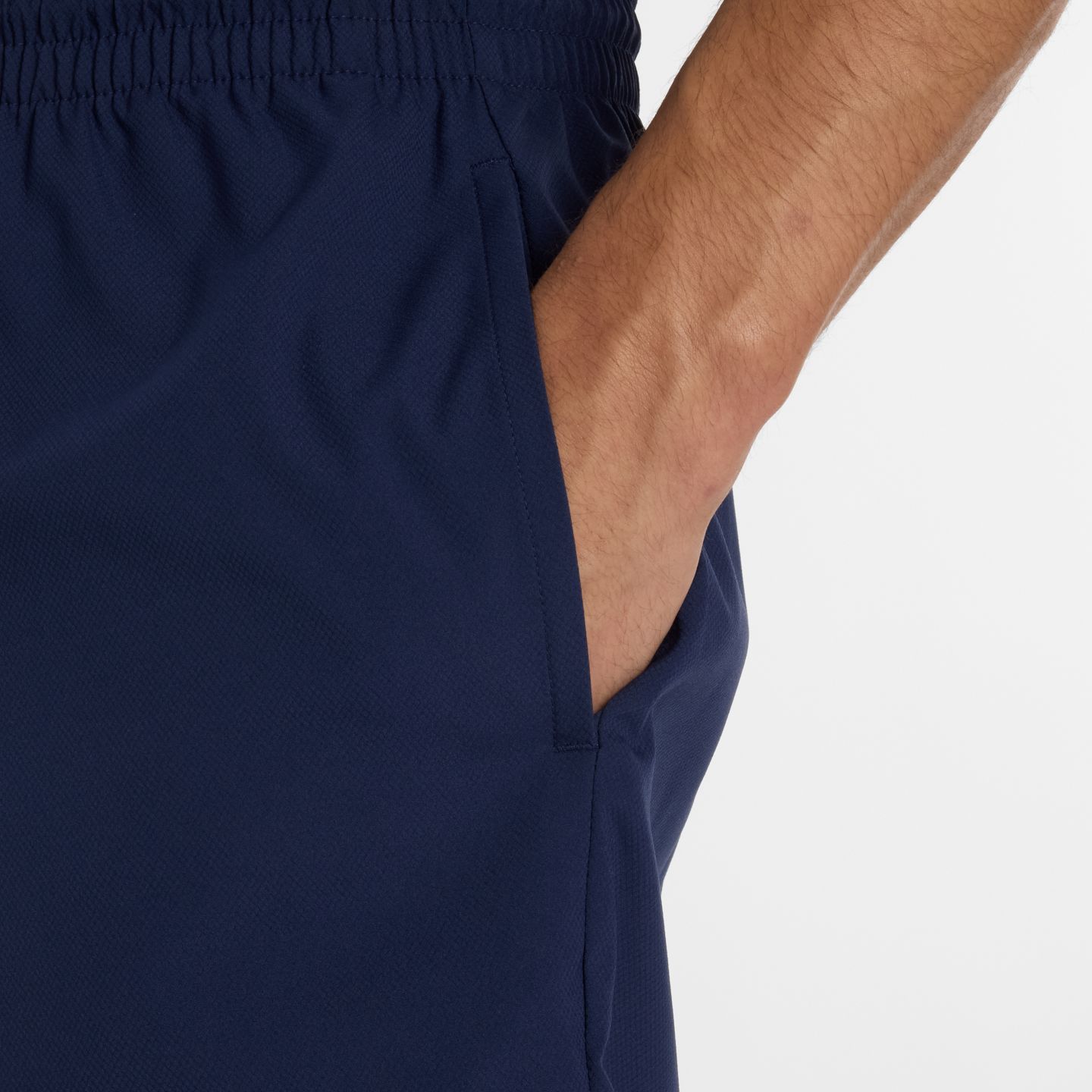 Мужские шорты New Balance Shohei Training Woven Short 7", цвет: Тёмно-синий — фото 6