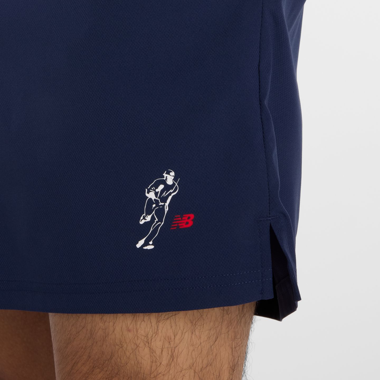 Мужские шорты New Balance Shohei Training Woven Short 7", цвет: Тёмно-синий — фото 7