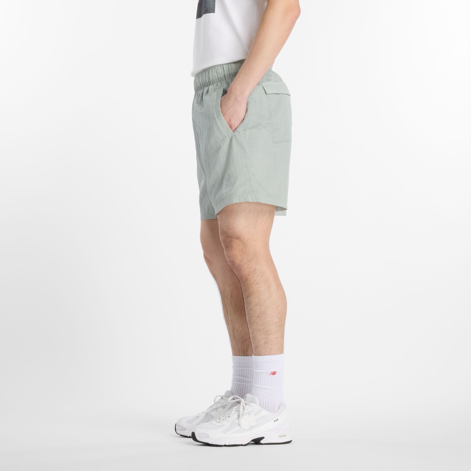 Мужские брюки New Balance Shohei Crinkle Nylon Short — фото 5
