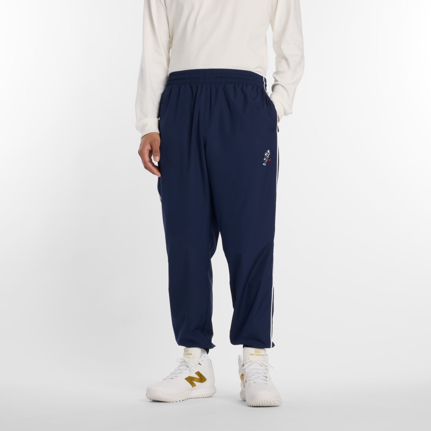 Мужские брюки New Balance Shohei Training Pant, цвет: Тёмно-синий — фото 1