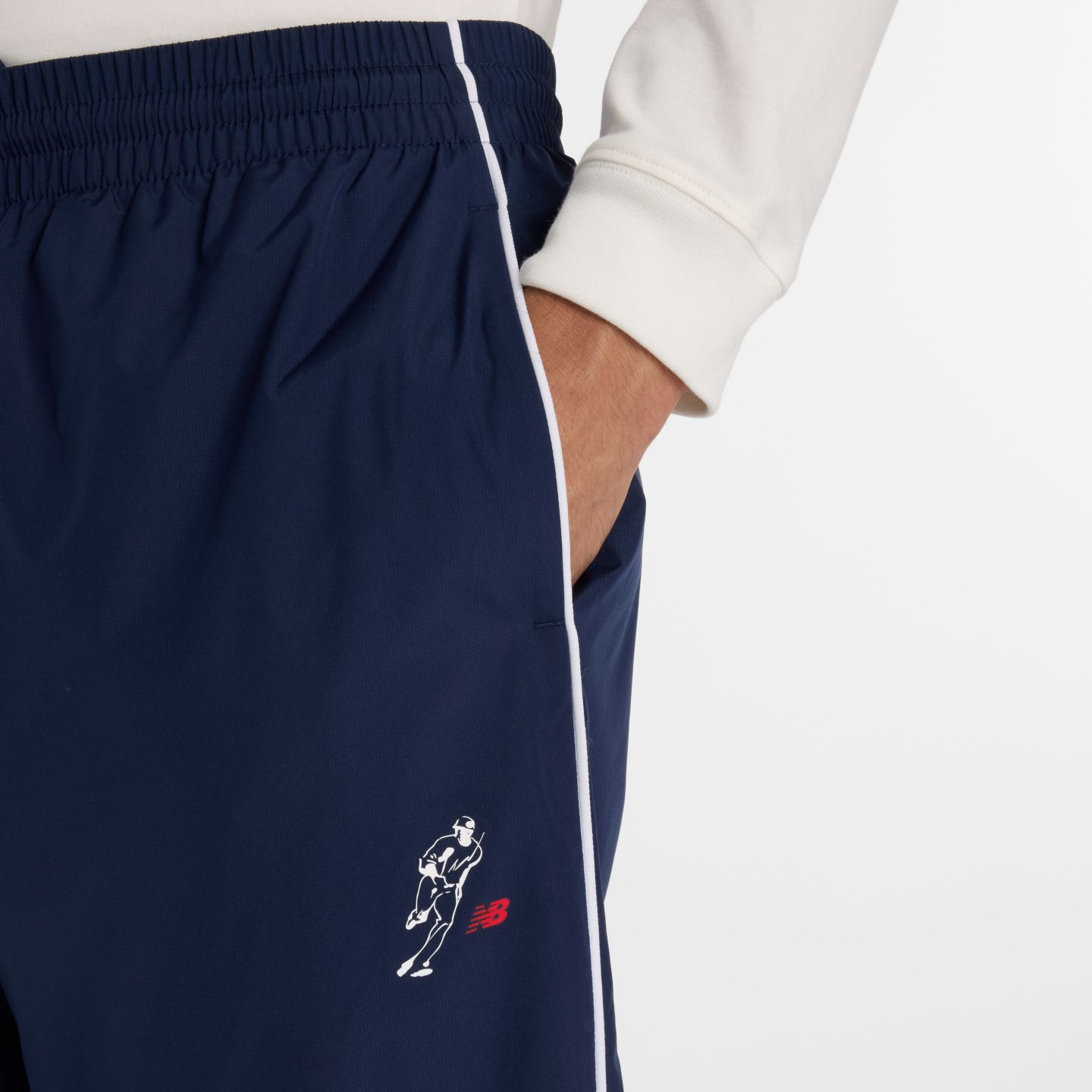 Мужские брюки New Balance Shohei Training Pant, цвет: Тёмно-синий — фото 6