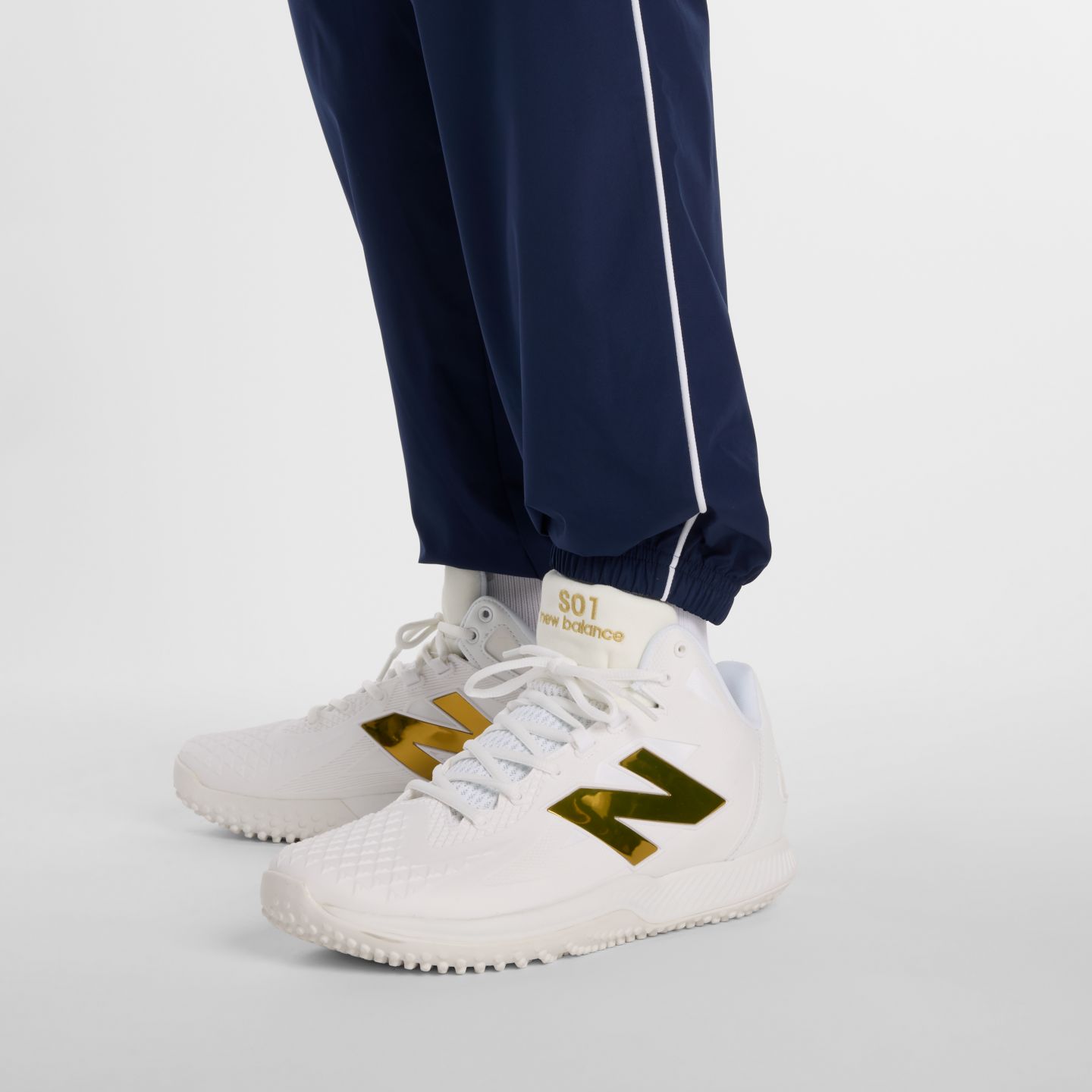 Мужские брюки New Balance Shohei Training Pant, цвет: Тёмно-синий — фото 7
