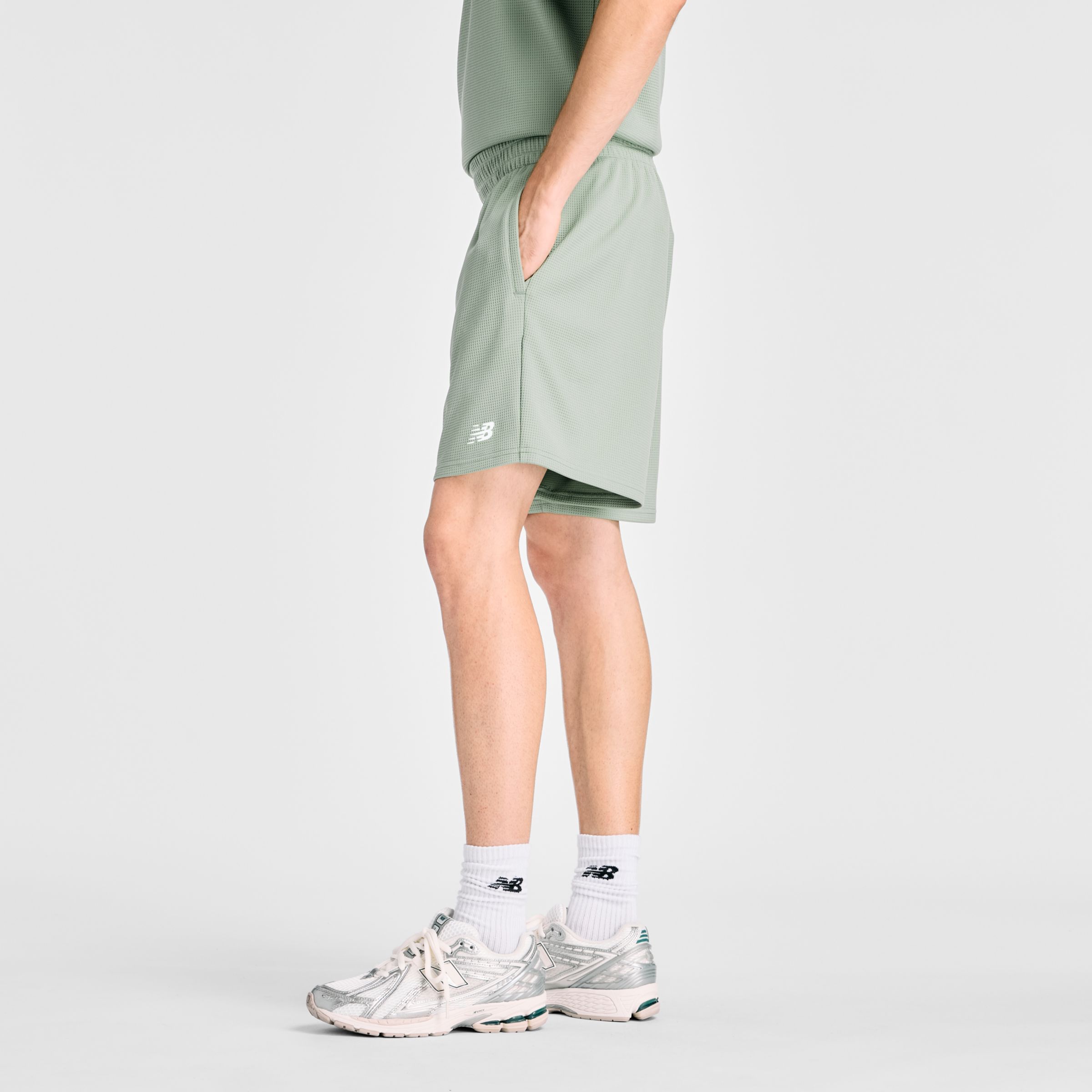 Textured Check Short