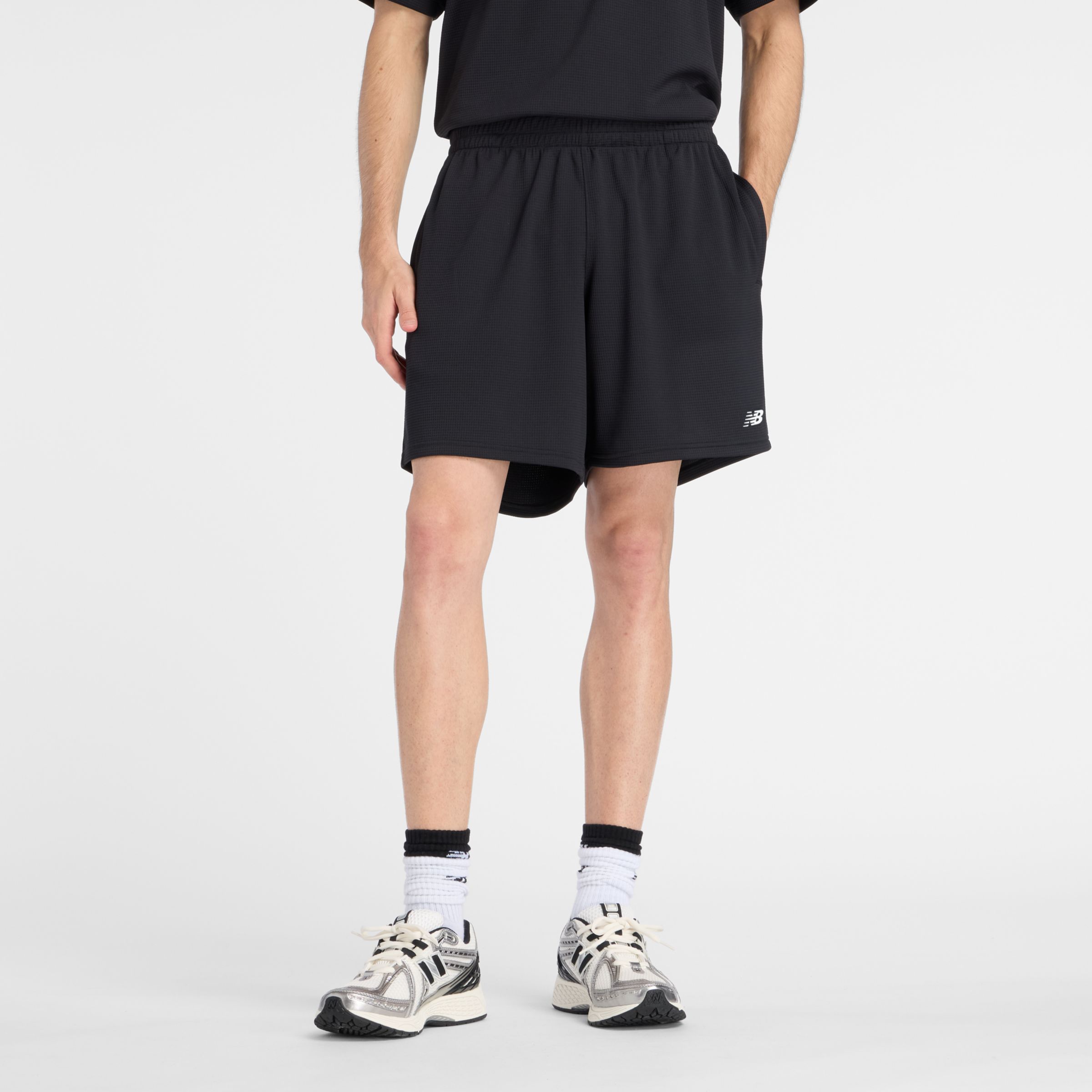 Textured Check Short