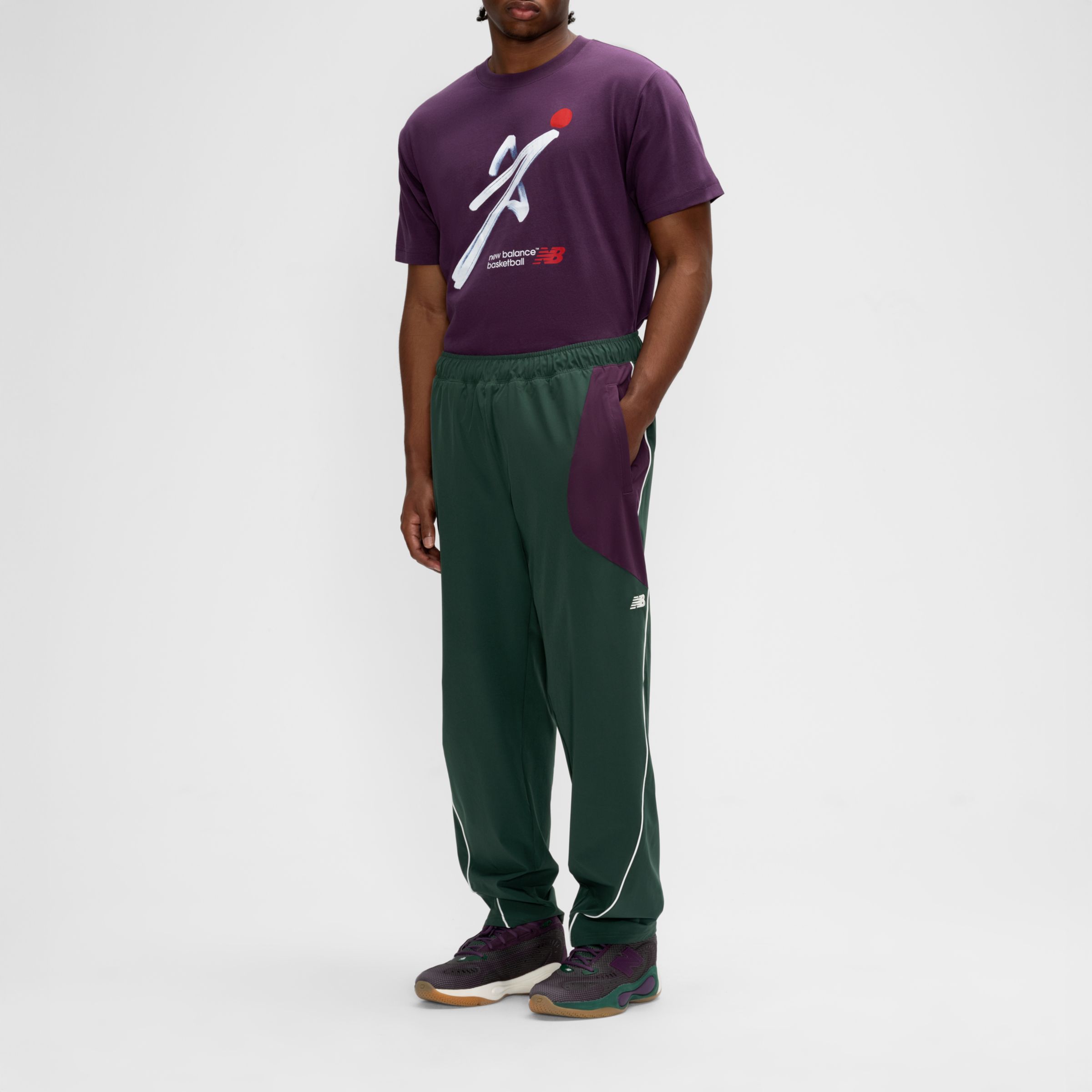 Basketball Woven Colorblocked Pant