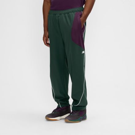 Basketball Woven Colorblocked Pant, NIGHTWATCH GREEN with MIDNIGHT VIOLET, MB61W7QPNWG