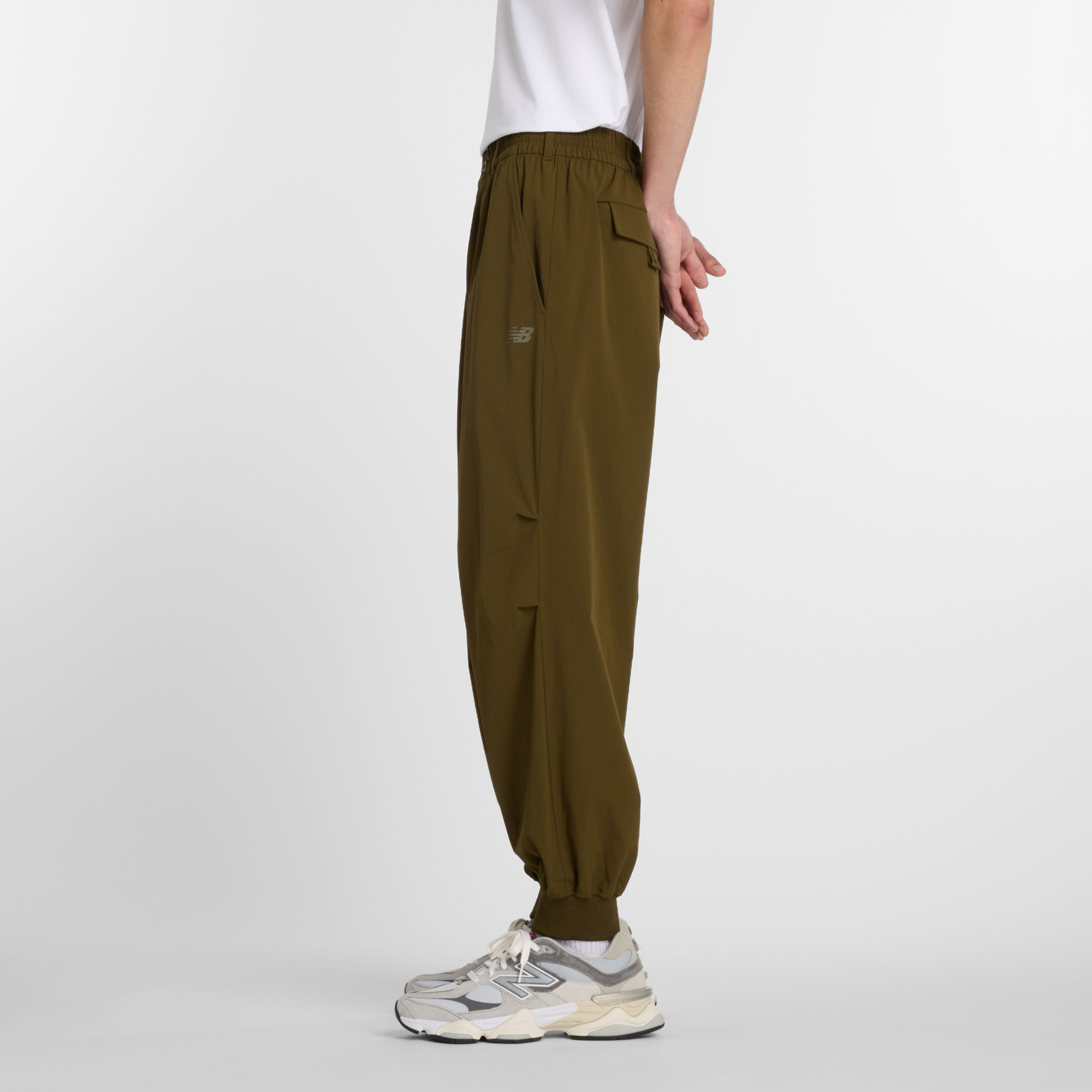 NB GREY ジョガーリブパンツ