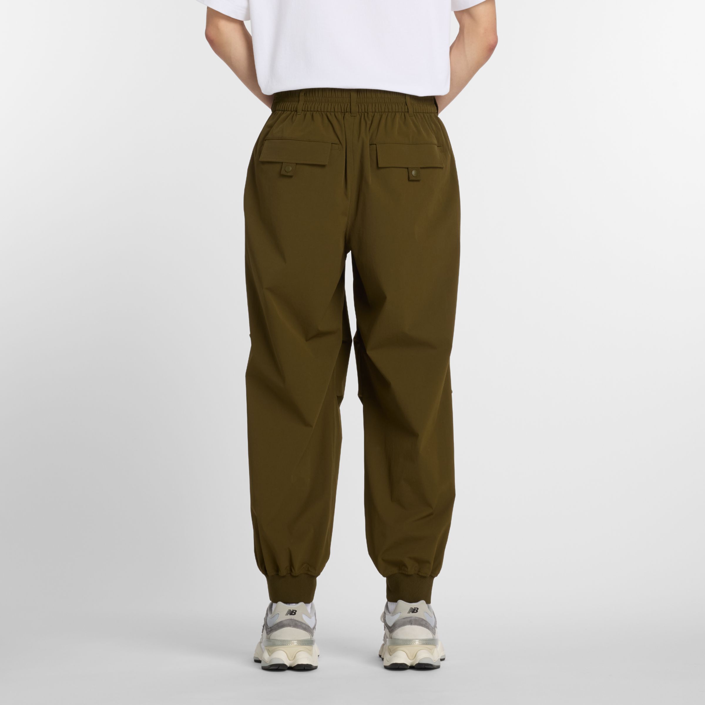 NB GREY ジョガーリブパンツ