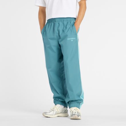 Trackside Woven Pant, BIG TEAL with WHITE, MB61X76DAAZ