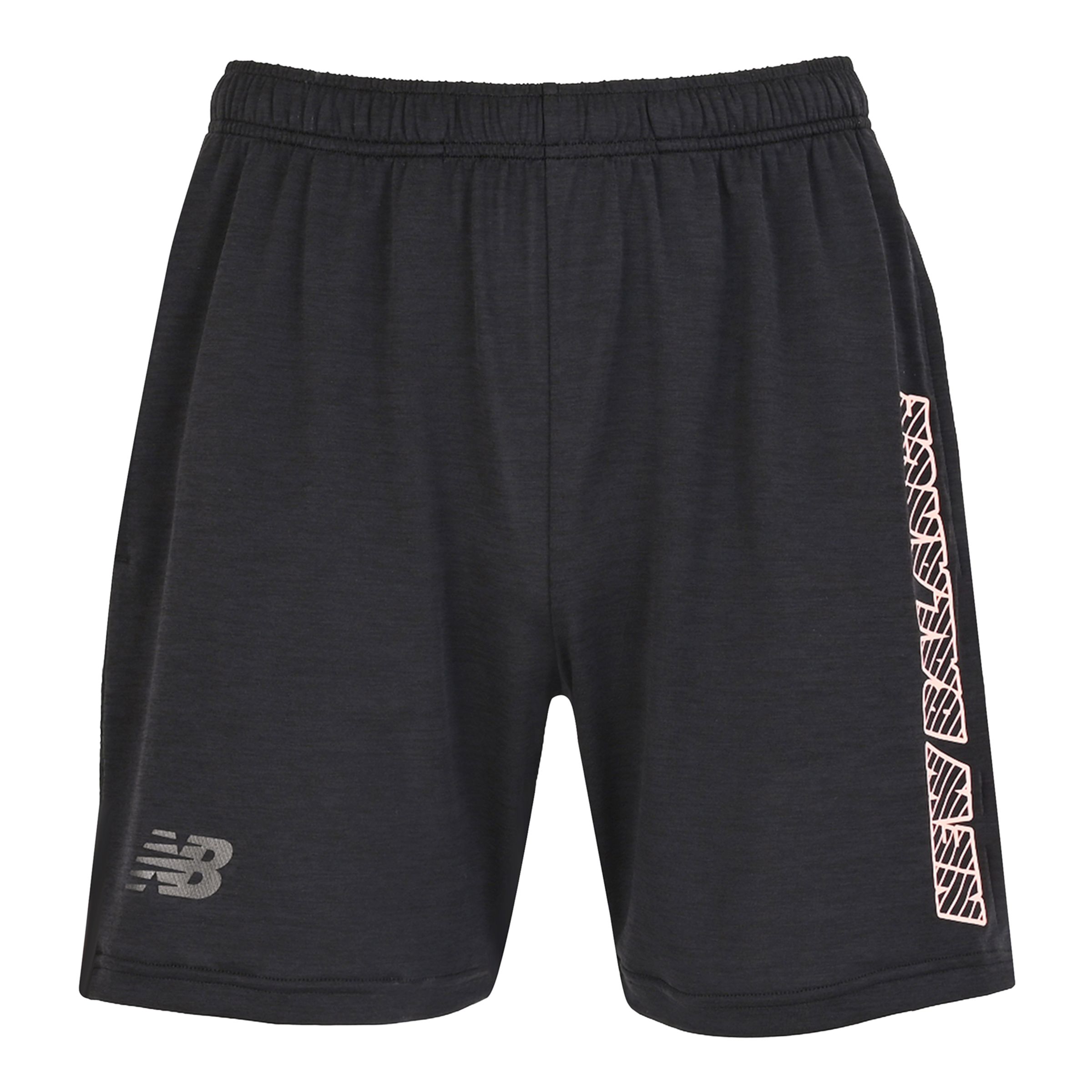 New Balance Black Out 杢 接触冷感 ニットショーツ ポケット付き, MB62B9PPPKL