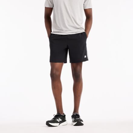 Sport Unlined Brand Graphic Short 7", BLACK with SLATE GREY, MB62E3PDBK