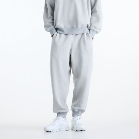 NB GREY リブパンツ(リラックス)